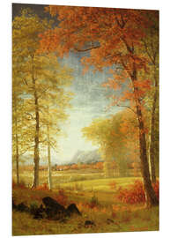 Foam board print Autumn in Oneida County, New York