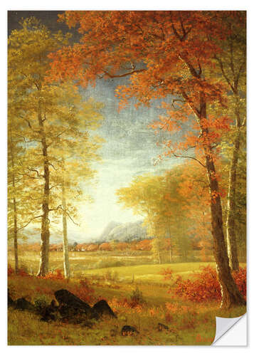 Selvklebende plakat Autumn in Oneida County, New York