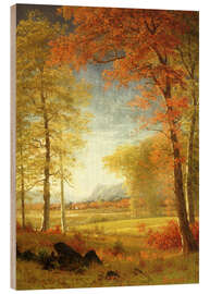 Wood print Autumn in Oneida County, New York