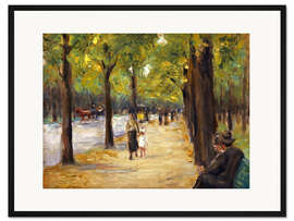 Gerahmter Kunstdruck Tiergarten in Berlin