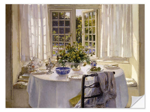 Selvklæbende plakat The Morning Room, 1916