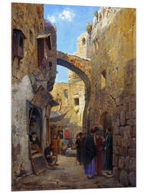 Foam board print Street Scene in Jerusalem