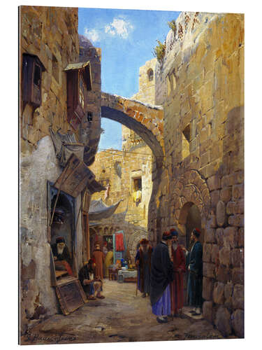 Gallery Print Straßenszene in Jerusalem