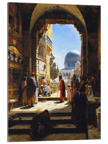 Galleriataulu At the Entrance to the Temple Mount, Jerusalem