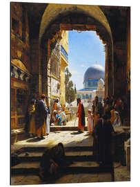 Magnettafel Am Eingang zum Tempelberg, Jerusalem