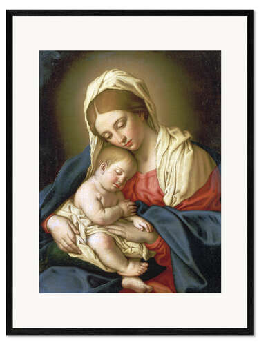 Gerahmter Kunstdruck Die Madonna mit Kind I