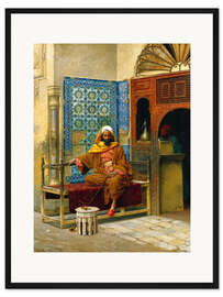 Gerahmter Kunstdruck Raucher