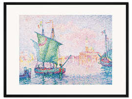 Gerahmter Kunstdruck Venedig - die rosa Wolke