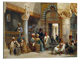 Magnettafel Araber in einem Kaffeehaus