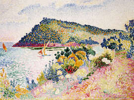 Magnettafel Am Black Cape, Pramousquier Bay