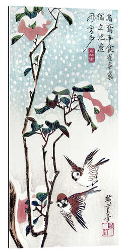 Gallery print Snow, Moon and Flowers