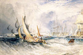 Magnettafel Gosport: Der Eingang zum Hafen von Portsmouth