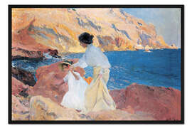 Gerahmter Kunstdruck Clotilde und Elena auf den Felsen, Jávea