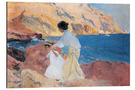 Magnettafel Clotilde und Elena auf den Felsen, Jávea