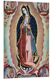 Foam board print Virgin of Guadalupe