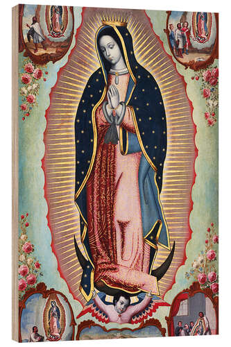 Tableau en bois Notre-Dame de Guadalupe