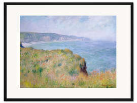 Gerahmter Kunstdruck Rand der Klippe, Pourville