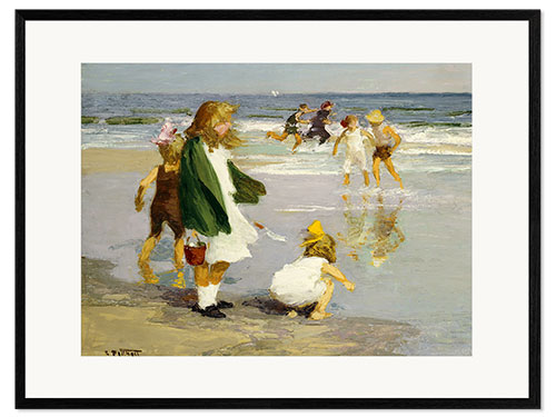 Framed art print Play in the Surf