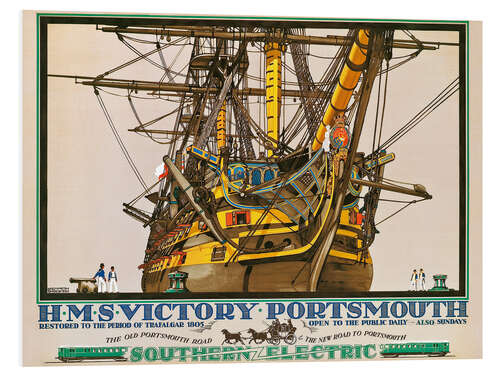 Foam board print H.M.S. Victory, Portsmouth