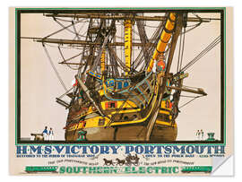 Wall sticker H.M.S. Victory, Portsmouth - Kenneth Shoesmith