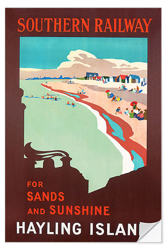 Selvklebende plakat Hayling Island