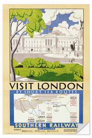 Selvklebende plakat Visit London