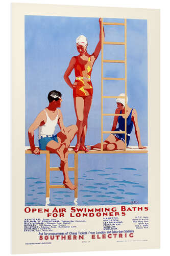 Foam board print Open Air Swimming Baths for Londoners