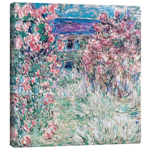 Canvas print The House among the Roses