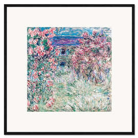 Ingelijste kunstdruk The House among the Roses