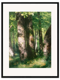 Kunsttryk i ramme In the Forest of Fontainebleau