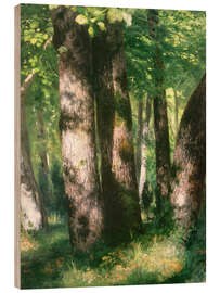 Wood print In the Forest of Fontainebleau