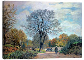 Tableau sur toile Une route en Seine-et-Marne