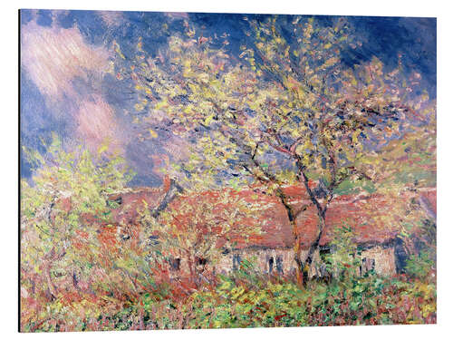 Aluminium print Springtime at Giverny, 1886