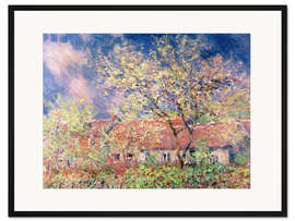 Gerahmter Kunstdruck Der Frühling in Giverny, 1886