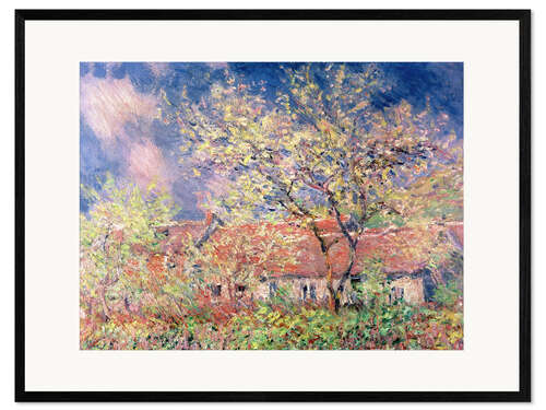 Framed art print Springtime at Giverny, 1886