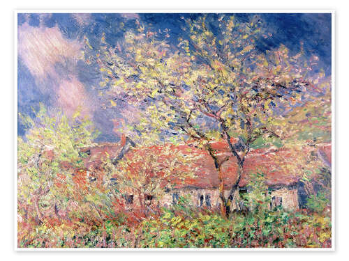 Poster Springtime at Giverny, 1886