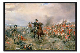 Gerahmter Kunstdruck Der Herzog von Wellington in Waterloo