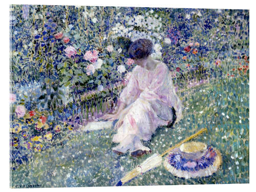 Acrylglasbild Garten im Juni 1911