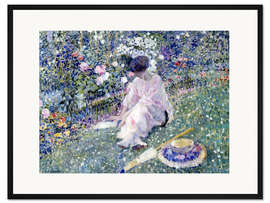 Gerahmter Kunstdruck Garten im Juni 1911