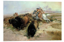 Foam board print Buffalo Hunt, 1897