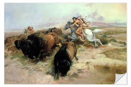 Vinilo para la pared Buffalo Hunt, 1897