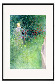 Gerahmter Kunstdruck In der Weißdornhecke