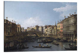 Alumiinitaulu Grand Canal and the Rialto Bridge