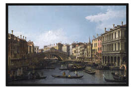 Gerahmter Kunstdruck Canal Grande und die Rialtobrücke