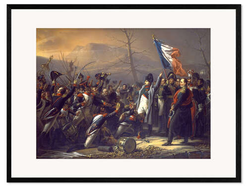 Framed art print Napoleon returning from Elba