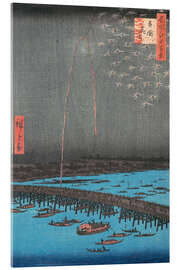 Acrylglasbild Feuerwerk in der Ryogoku