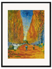 Gerahmter Kunstdruck L'Allee des Alyscamps