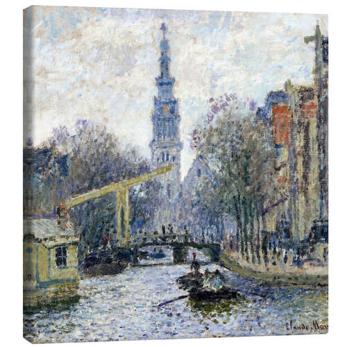 Canvas print Canal a Amsterdam