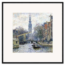 Framed art print Canal a Amsterdam