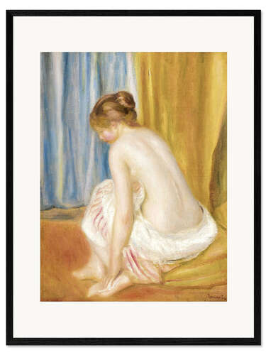 Ingelijste kunstdruk After the bath